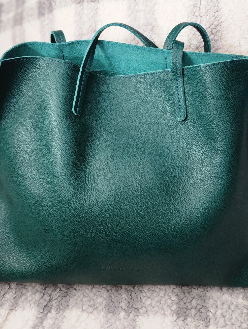 Seaglass August Leather Tote Bag From Portland Leather Goods